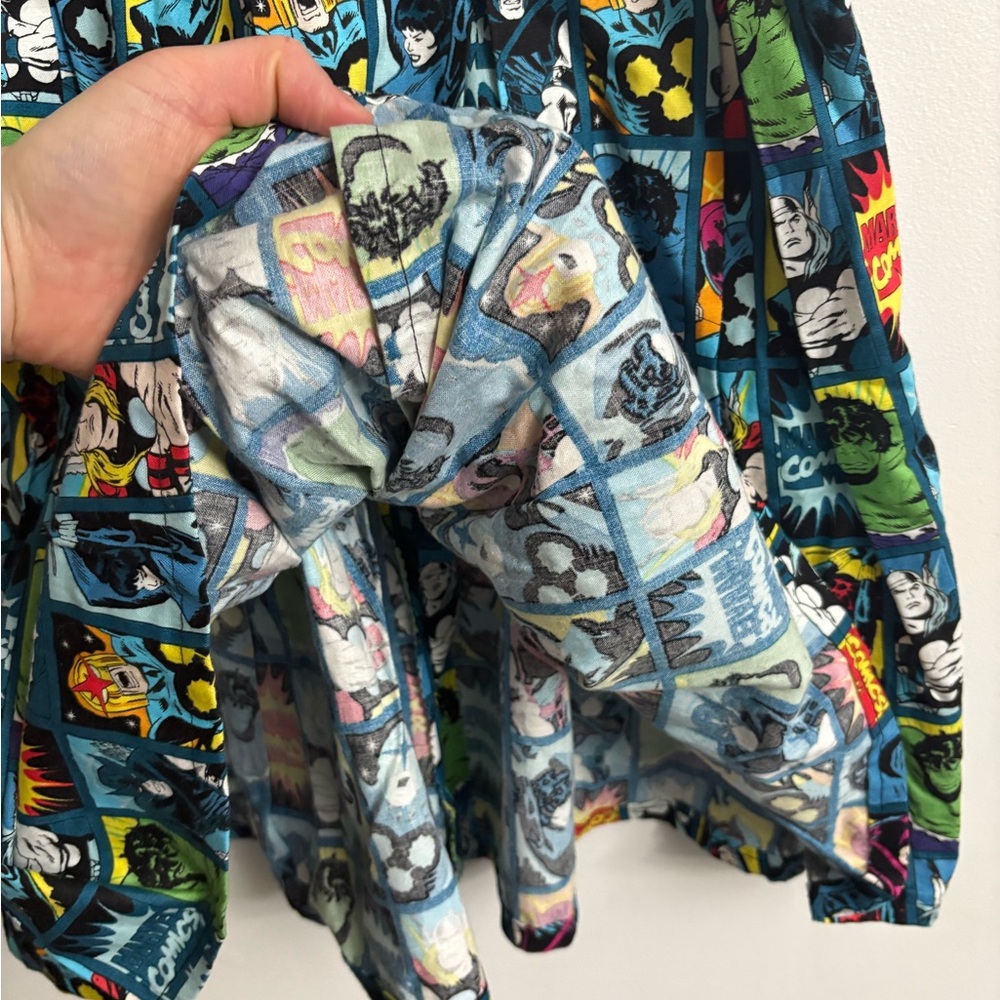 Handmade Colorful Comic Print Women's Skirt size small - Picture 5 of 7